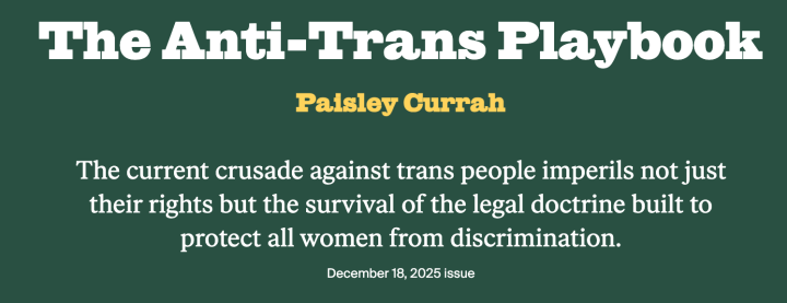 NYRB article attacks the biological definition of sex holding with definitions based on self-identification